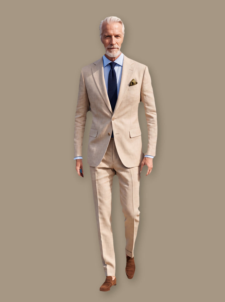 Langston two piece set in Sand, studio - Gentlemens Manor