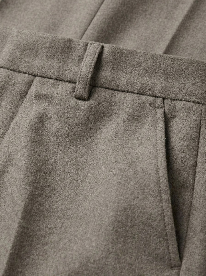 Lansing brushed trousers, fabric close up, Gentlemens Manor