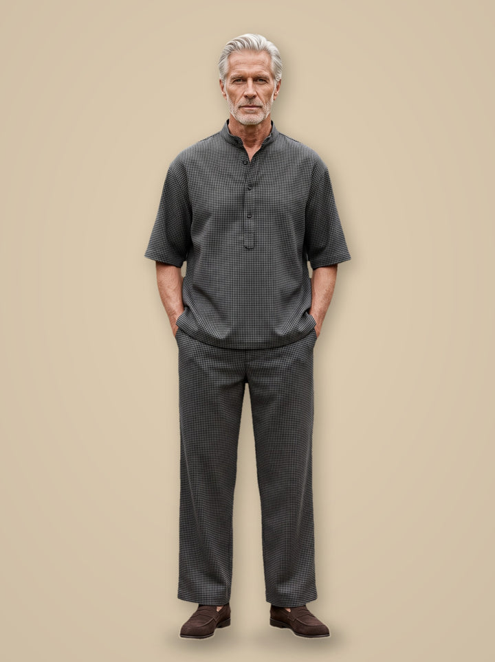 Lawrence two piece set in Black, studio, Gentlemens Manor
