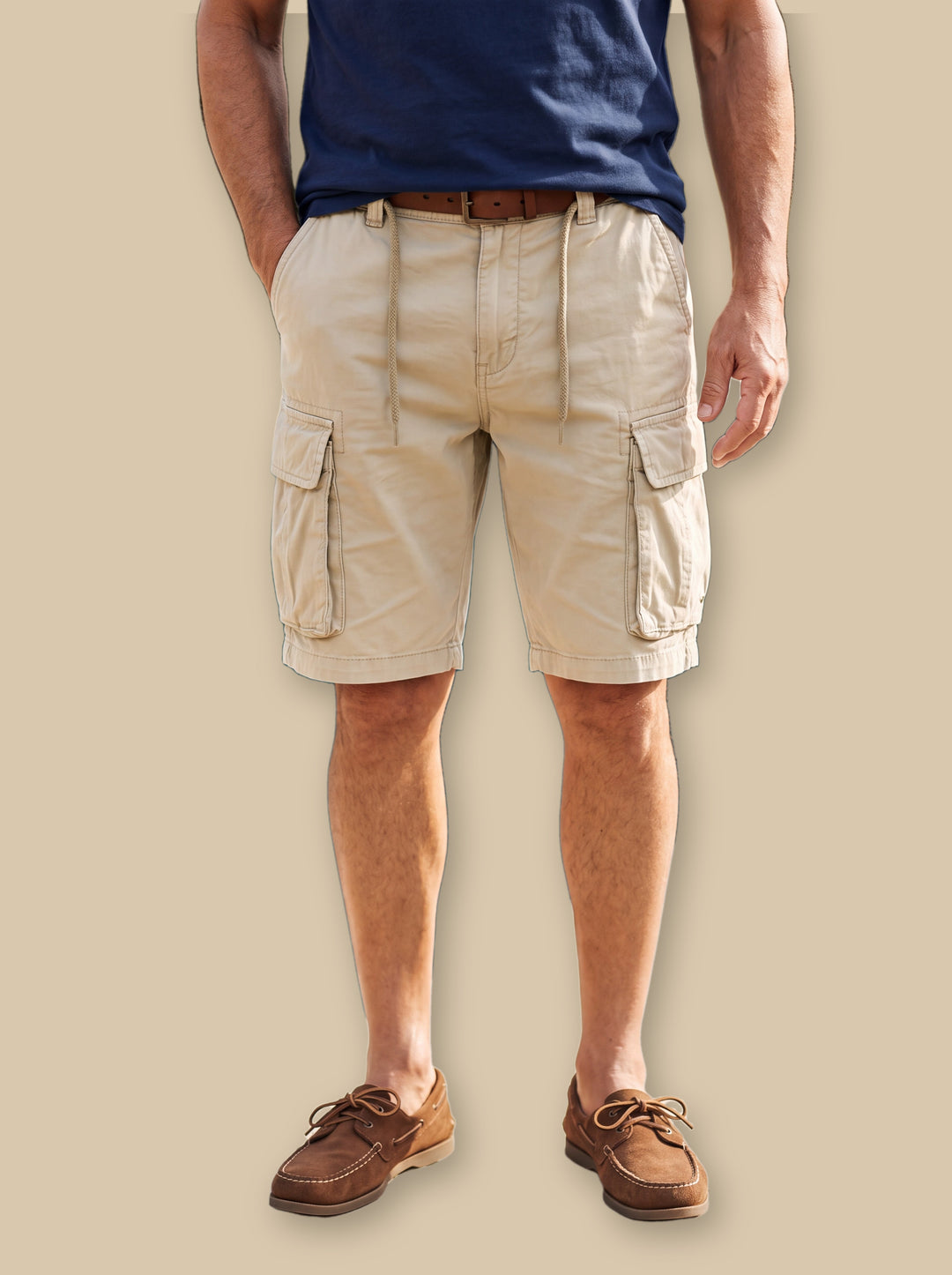 Lawson summer shorts in Sand, studio - Gentlemens Manor