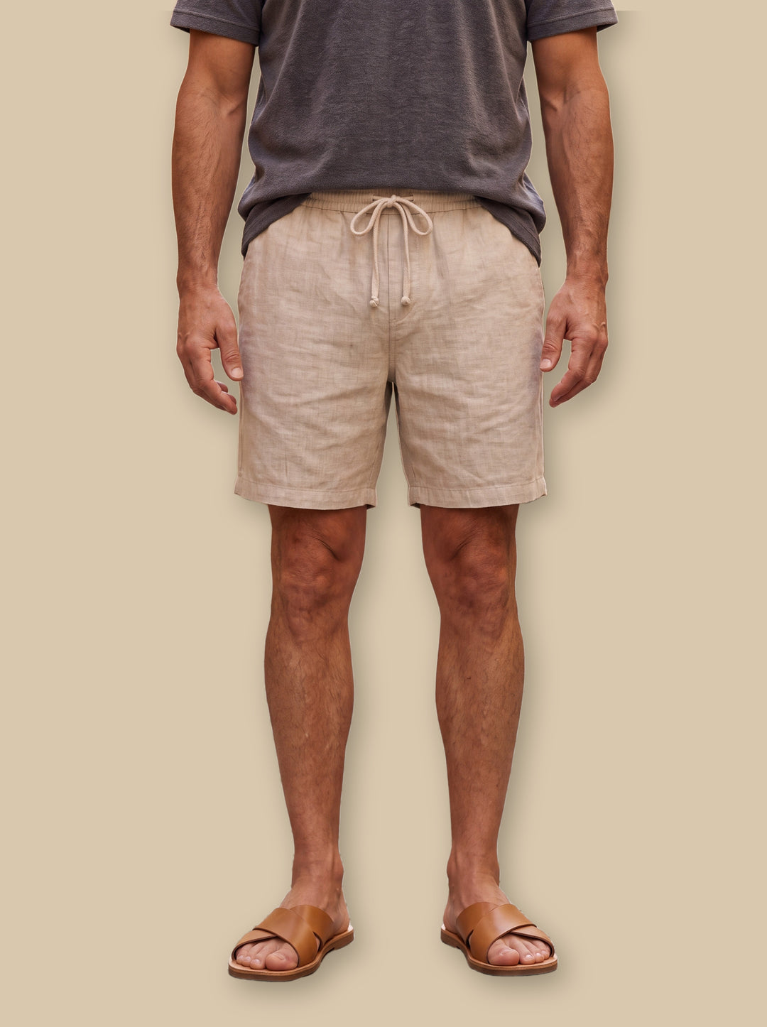 Layton beach shorts in Sand, studio - Gentlemens Manor