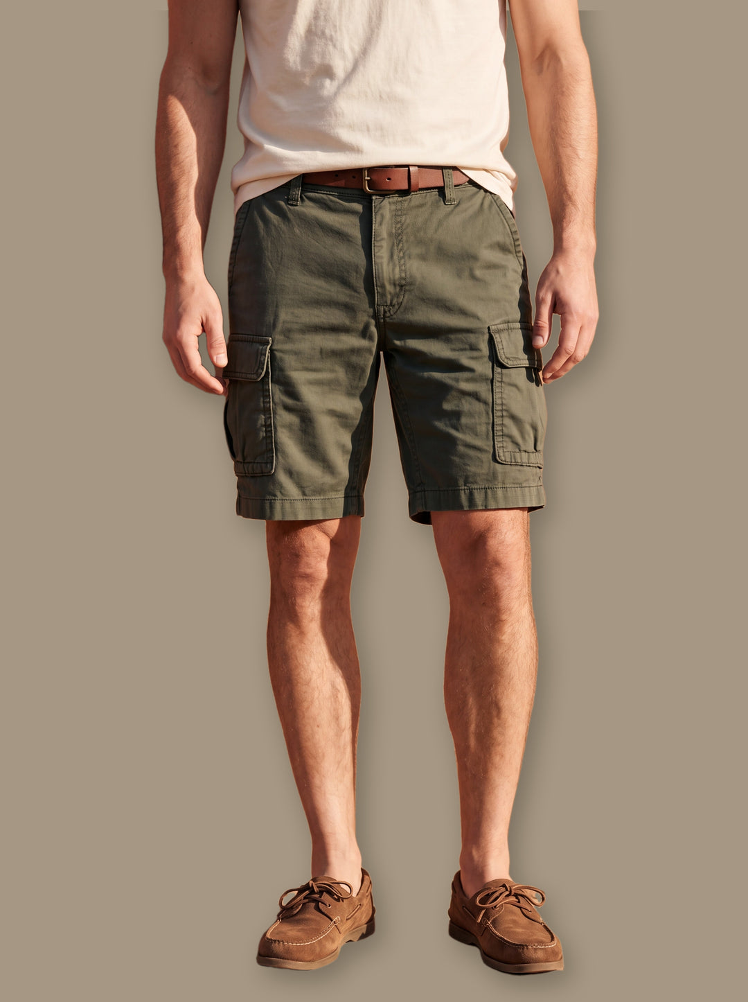 Leander summer shorts in Green, studio - Gentlemens Manor