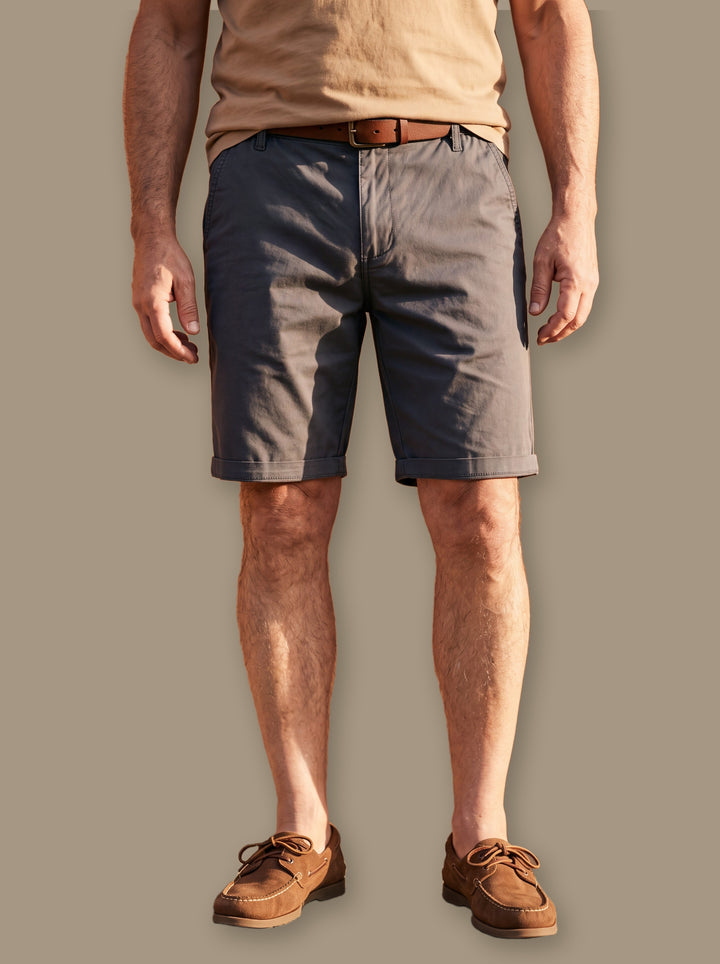 Leland summer shorts in Charcoal, studio - Gentlemens Manor