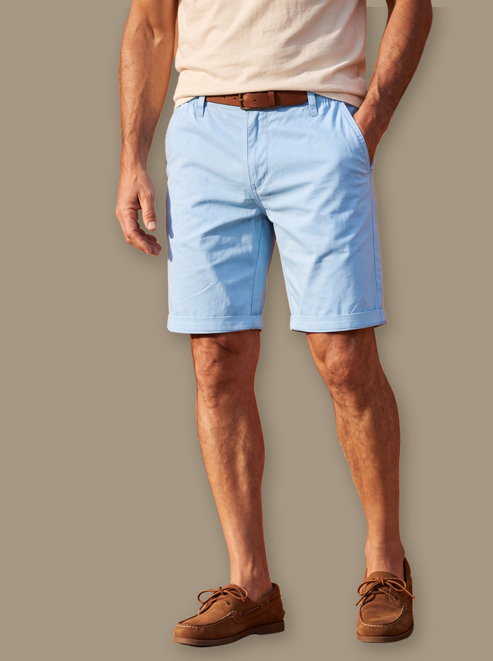 Leland summer shorts in Light Blue, studio - Gentlemens Manor