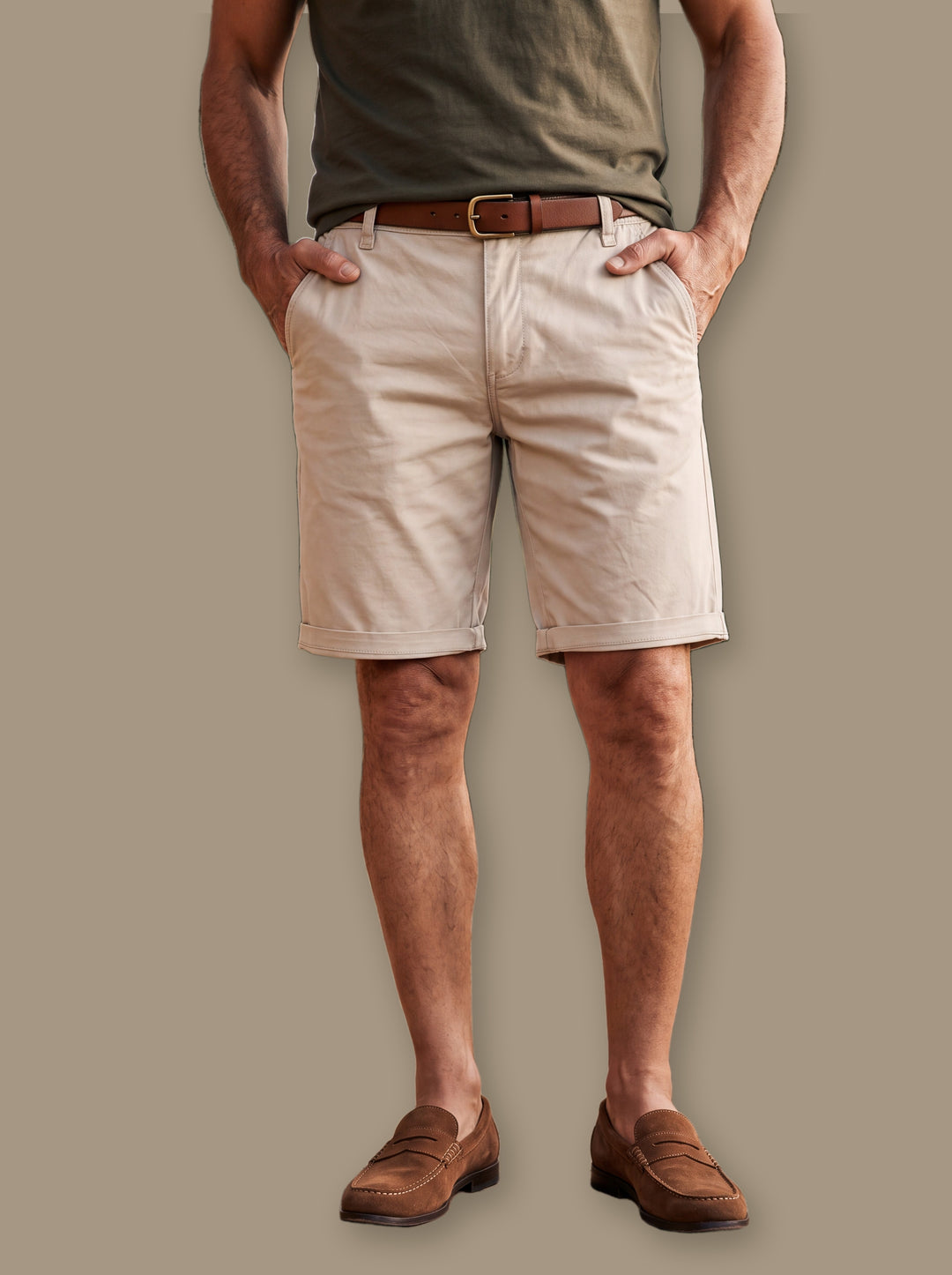 Leland summer shorts in Sand, studio - Gentlemens Manor