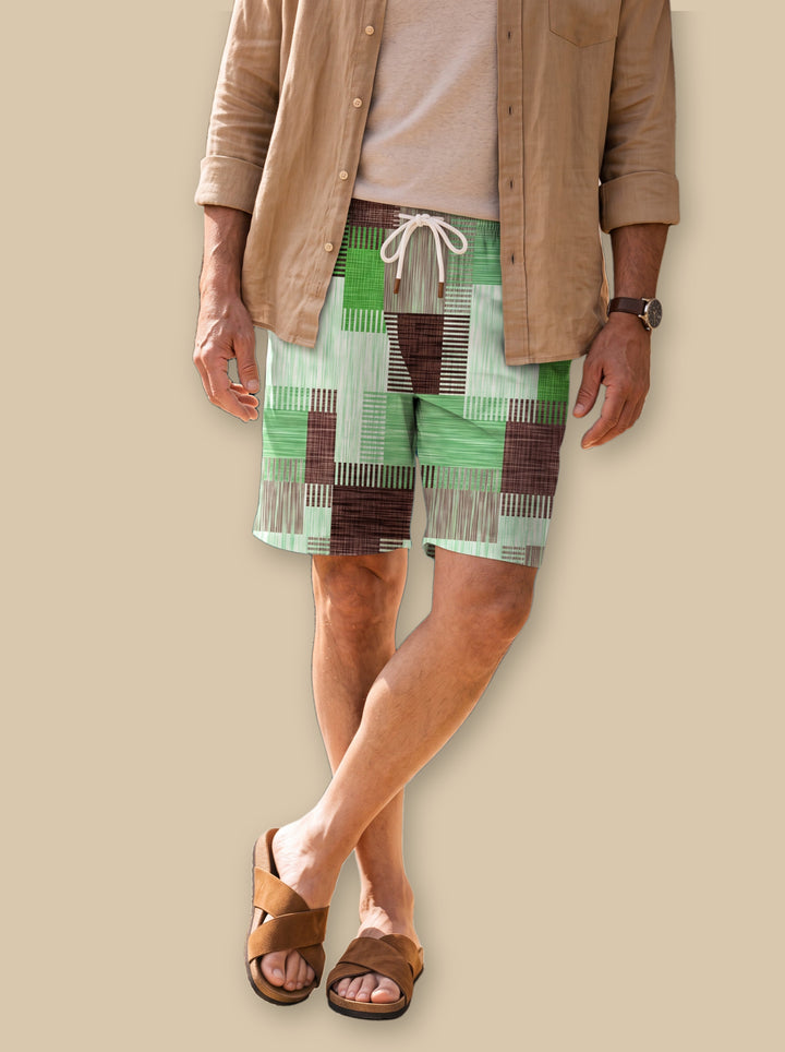 Lennox summer shorts in Green, studio - Gentlemens Manor