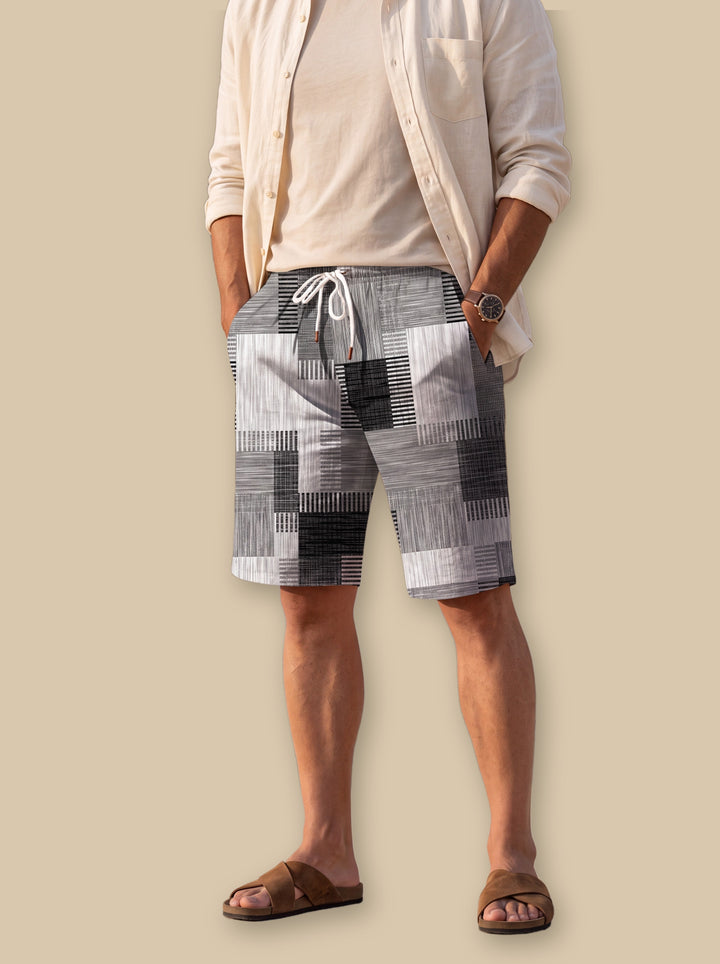 Lennox summer shorts in Grey, studio - Gentlemens Manor