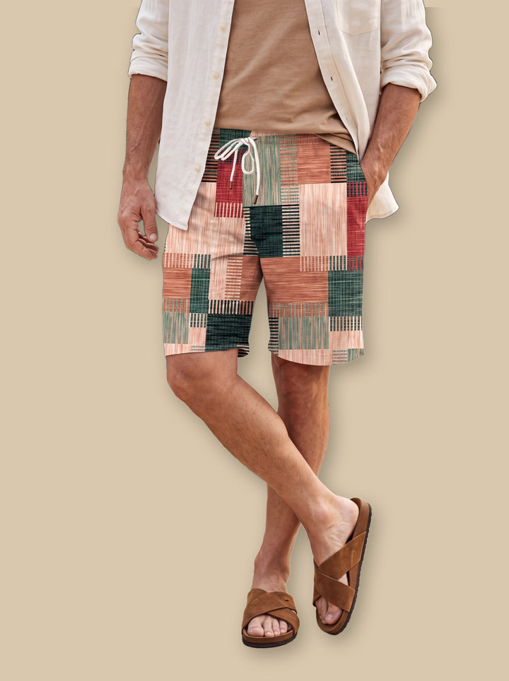 Lennox summer shorts in Pink, studio - Gentlemens Manor
