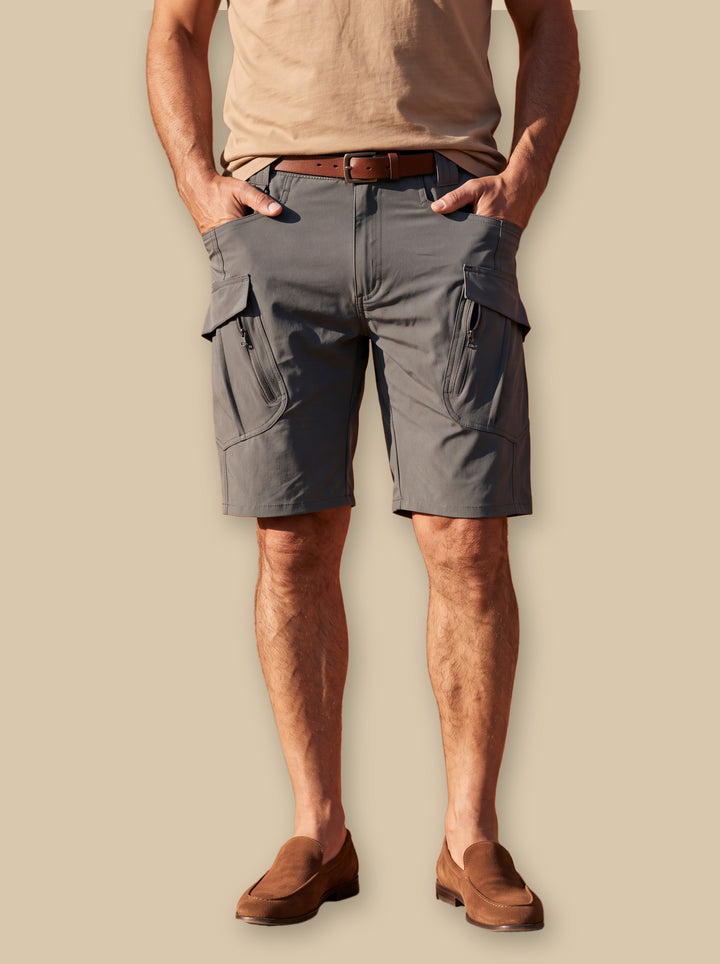 Levi summer shorts in Grey, studio - Gentlemens Manor