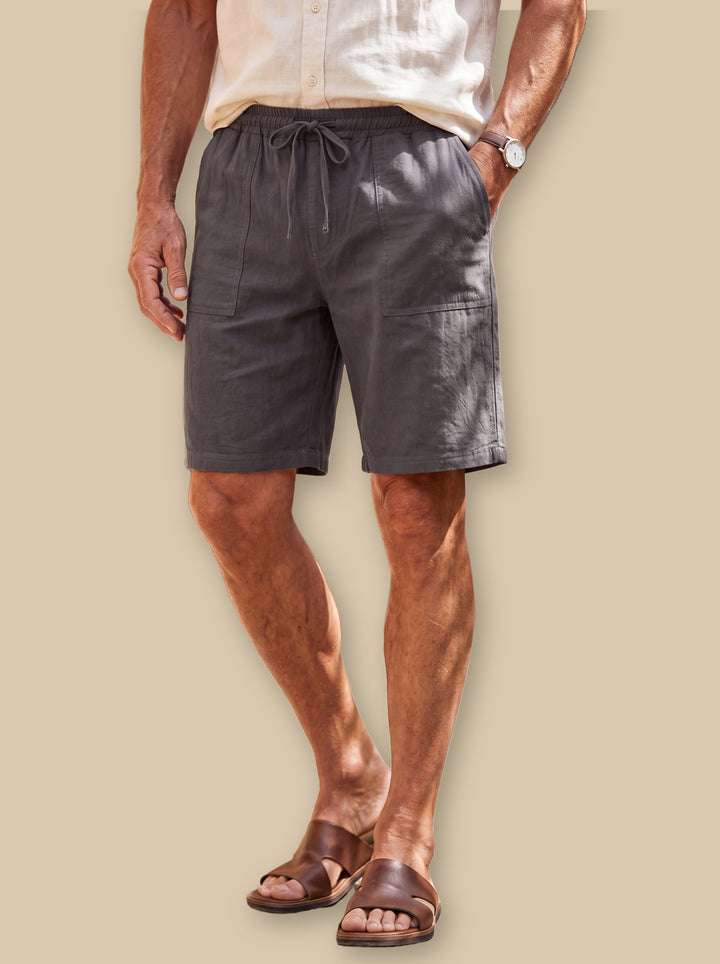 Lewis summer shorts in Grey, studio - Gentlemens Manor