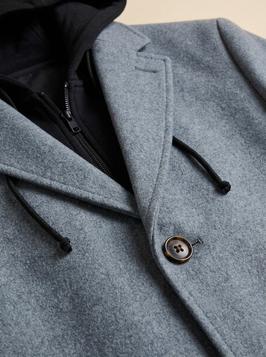 Livingston overcoat, fabric close up, Gentlemens Manor