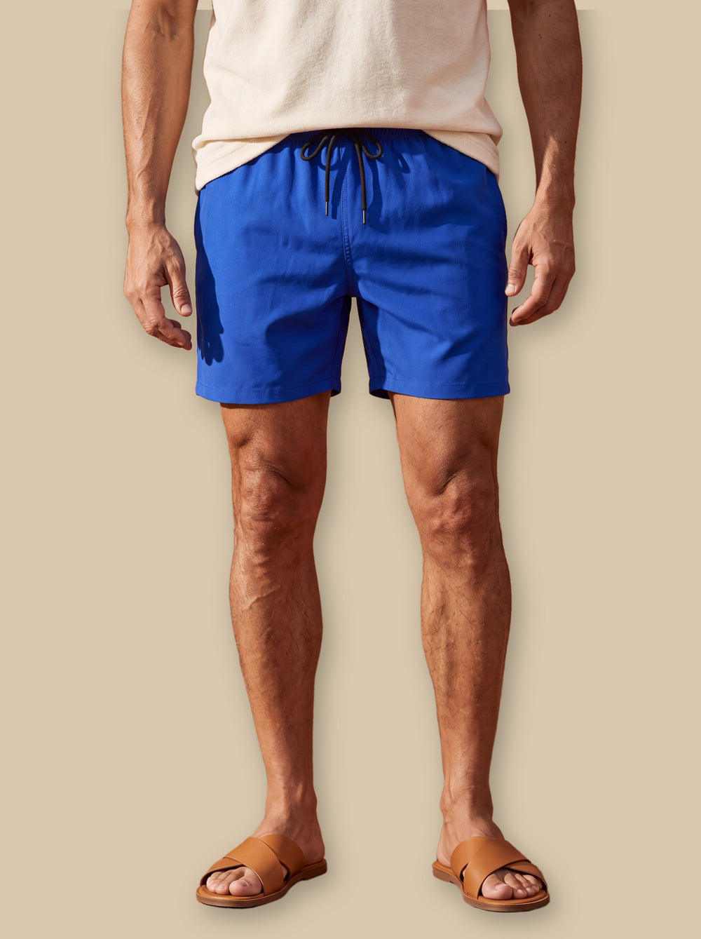 Lloyd summer shorts in Blue, studio - Gentlemens Manor