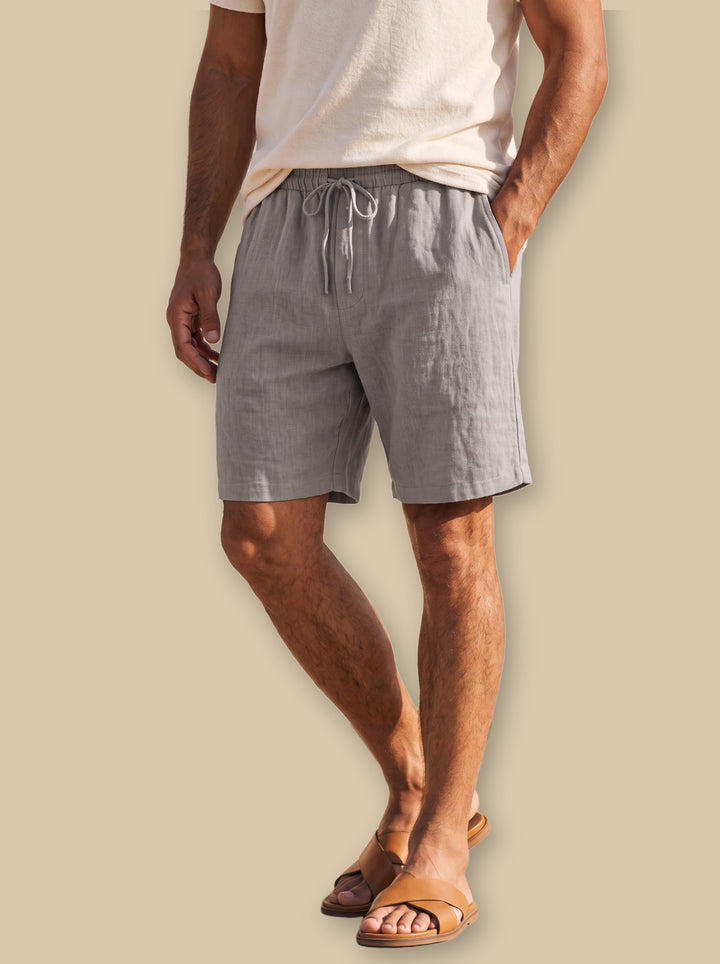 Logan summer shorts in Grey, studio - Gentlemens Manor