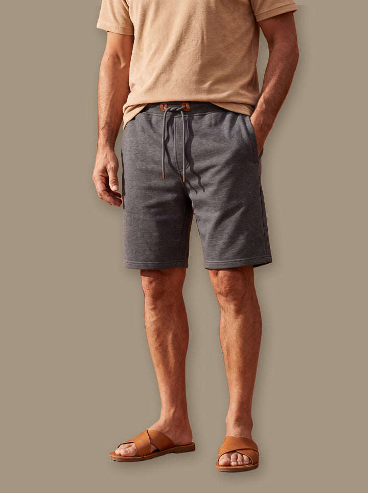 Lucas summer shorts in Charcoal, studio - Gentlemens Manor