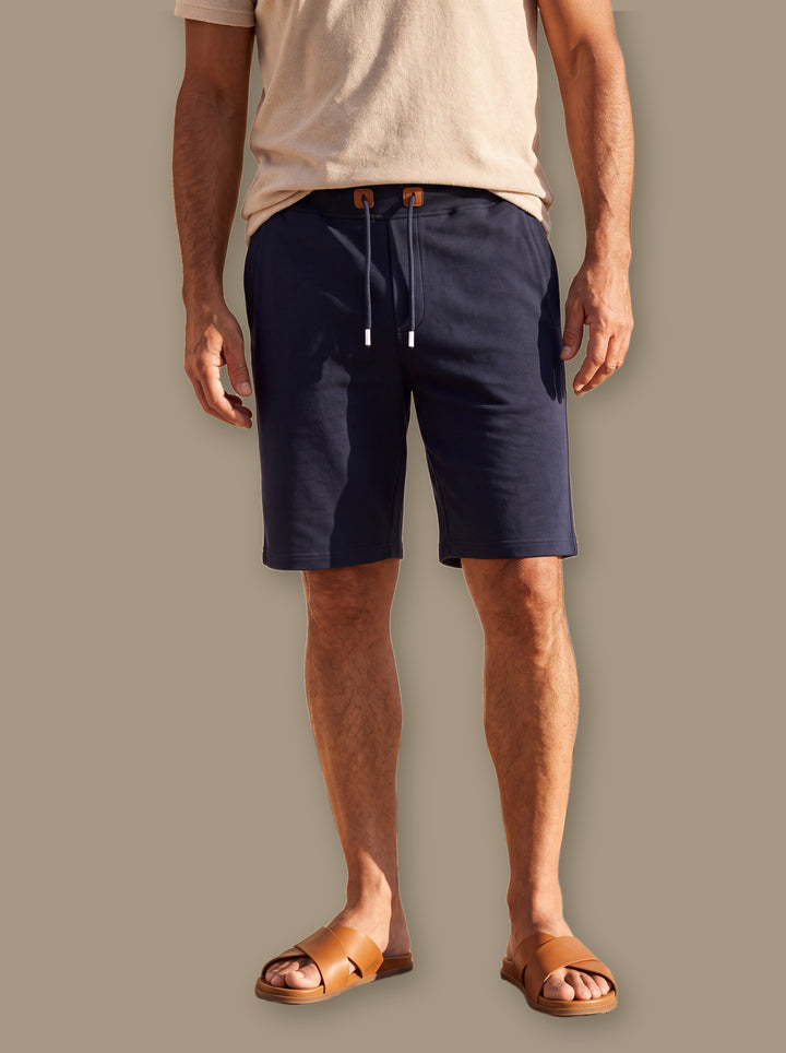 Lucas summer shorts in Navy, studio - Gentlemens Manor
