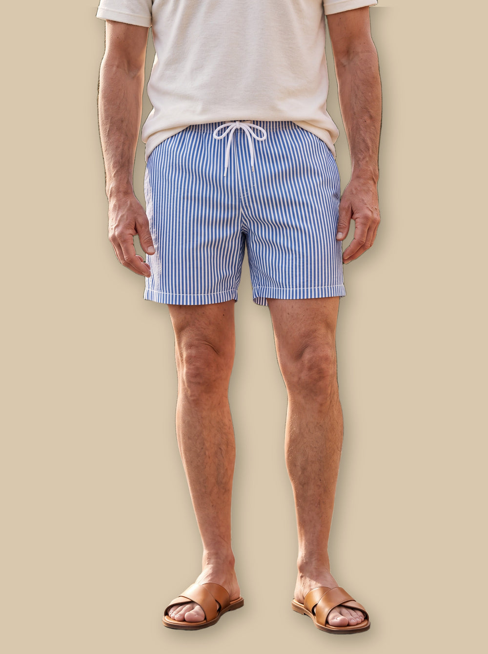Luther summer shorts in Blue, studio - Gentlemens Manor