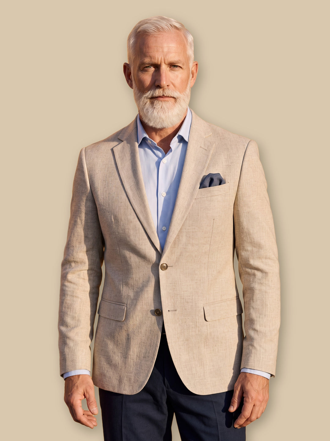 Lyle blazer suit in Beige, studio - Gentlemens Manor