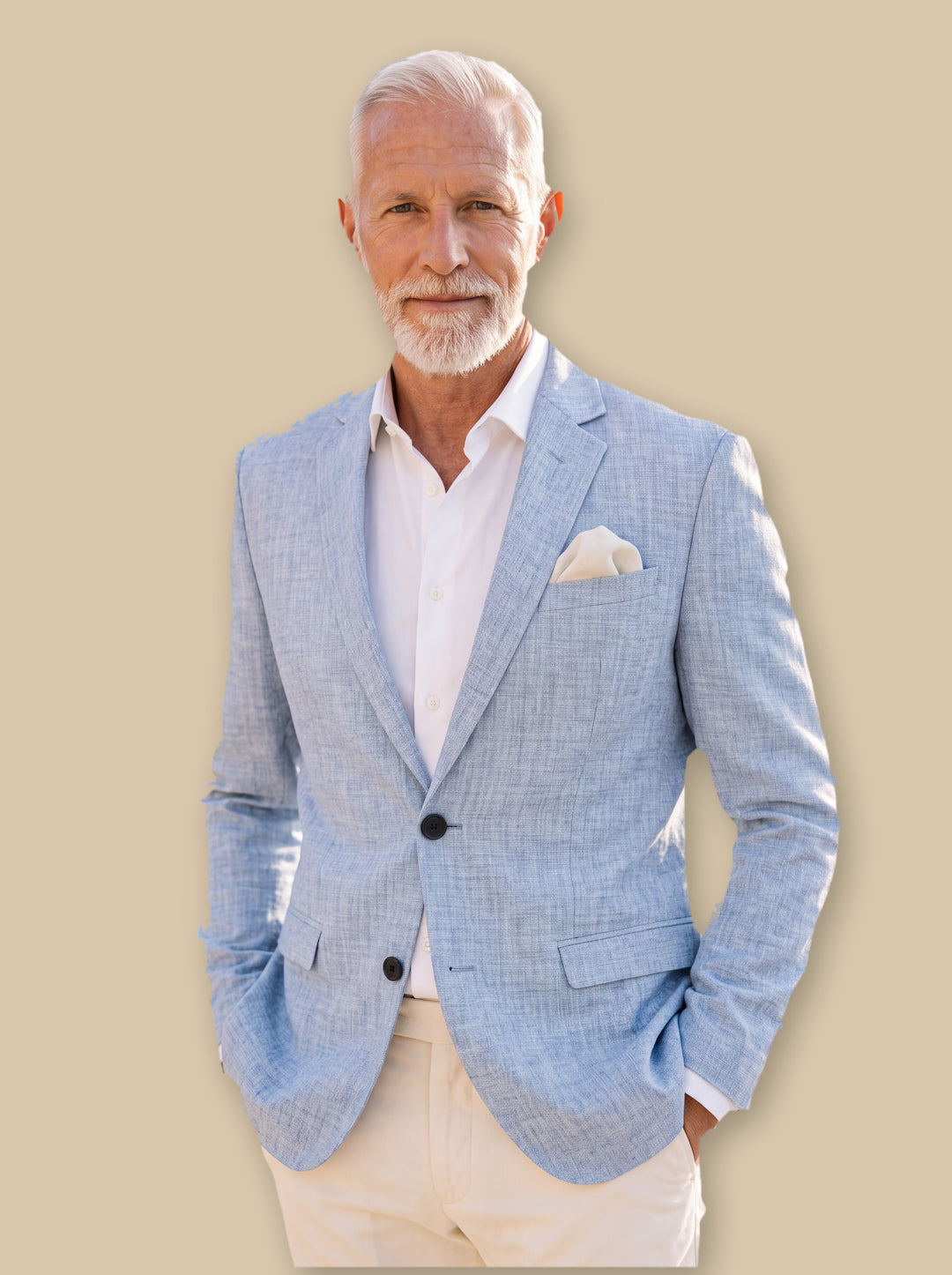 Lyle blazer suit in Light Blue, studio - Gentlemens Manor