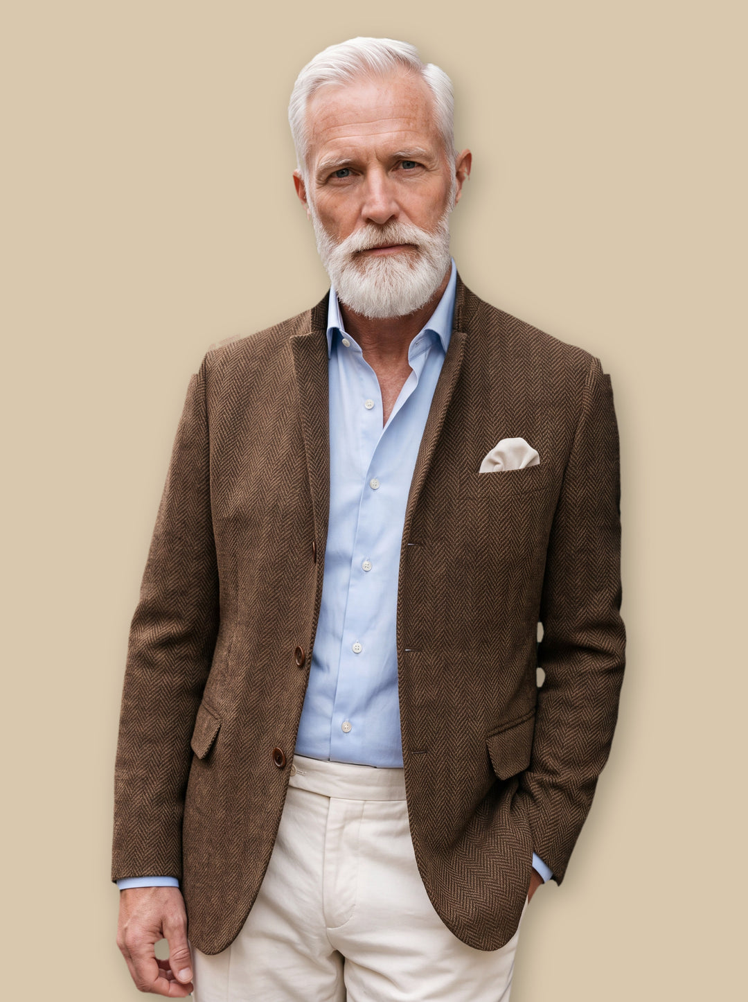 Lyndon blazer suit in Dark Brown, studio - Gentlemens Manor