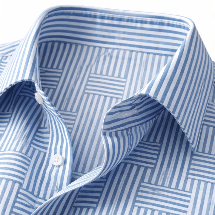 The Stratford Men’s Breathable Striped Wrinkle Resistant Shirt
