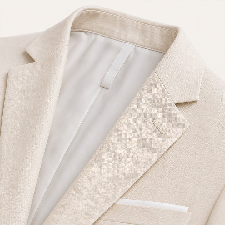 The Barbaresco Men’s Elegant 3 Piece Suit Set – Blazer Gilet and Trousers Formal Suit