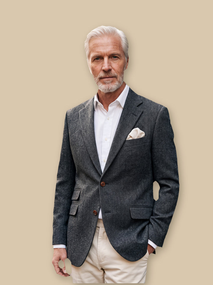 Mack blazer suit in Charcoal, studio - Gentlemens Manor