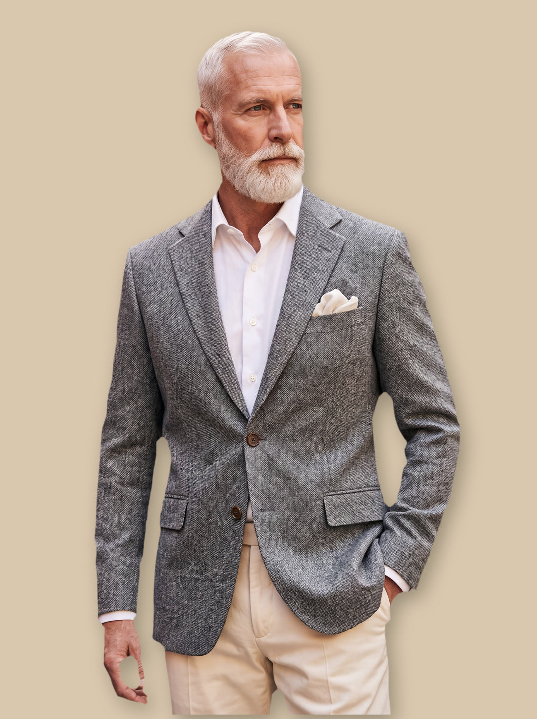 Mack blazer suit in Grey, studio - Gentlemens Manor