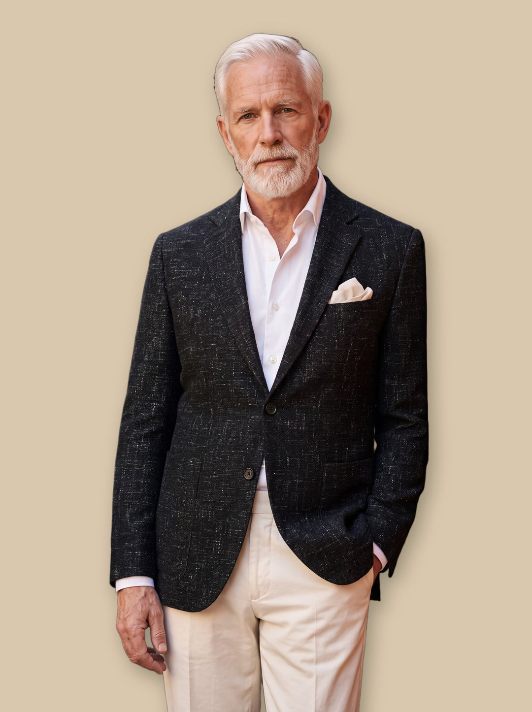 Magnus blazer suit in Black, studio - Gentlemens Manor