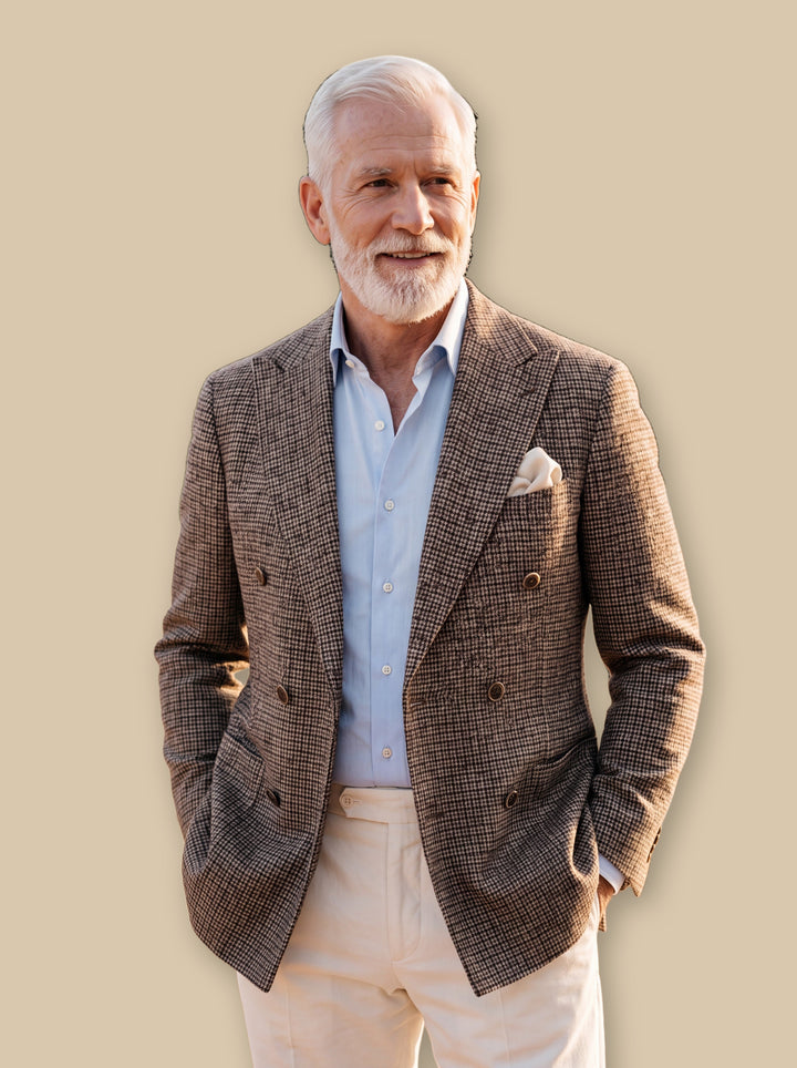 Magnus blazer suit in Brown, studio - Gentlemens Manor