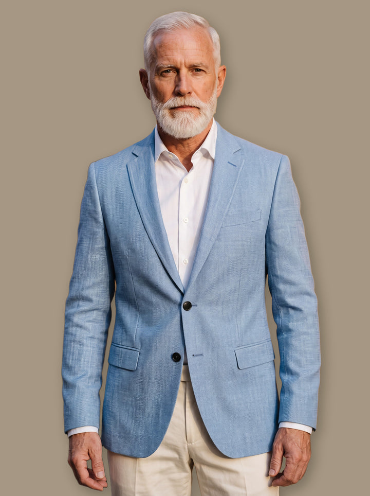 Major blazer suit in Light Blue, studio - Gentlemens Manor