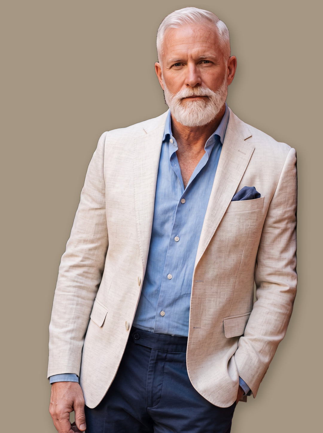 Major blazer suit in White, studio - Gentlemens Manor