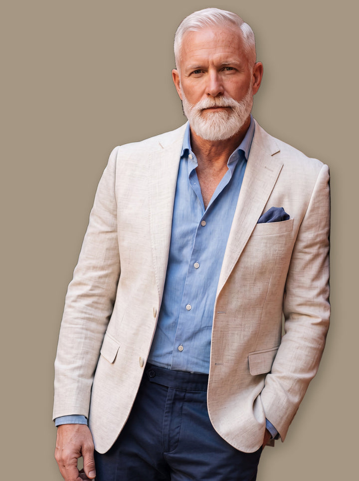 Major blazer suit in White, studio - Gentlemens Manor