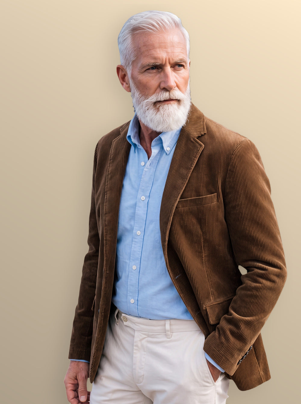 Malachi blazer suit in Brown, studio - Gentlemens Manor