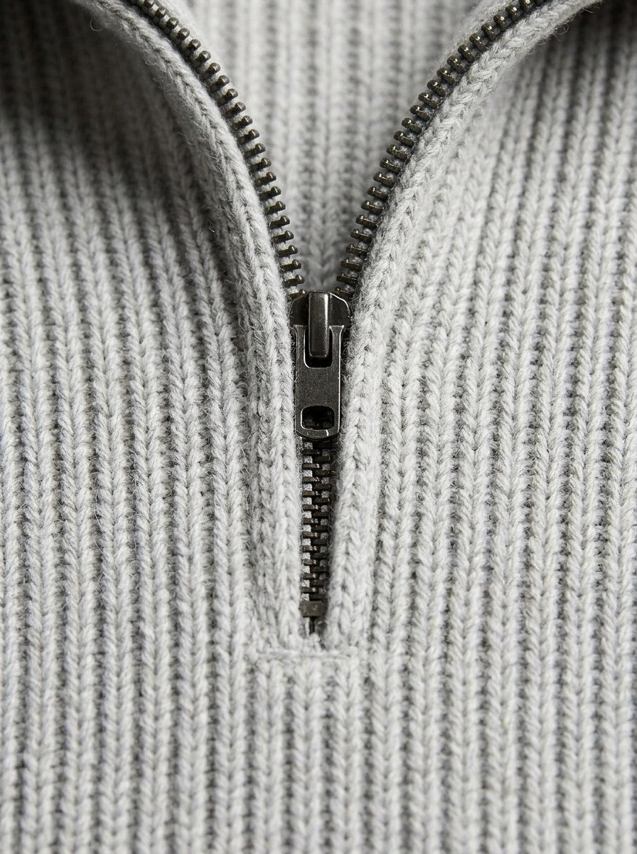 Mansfield quarter zip sweater, fabric close up, Gentlemens Manor
