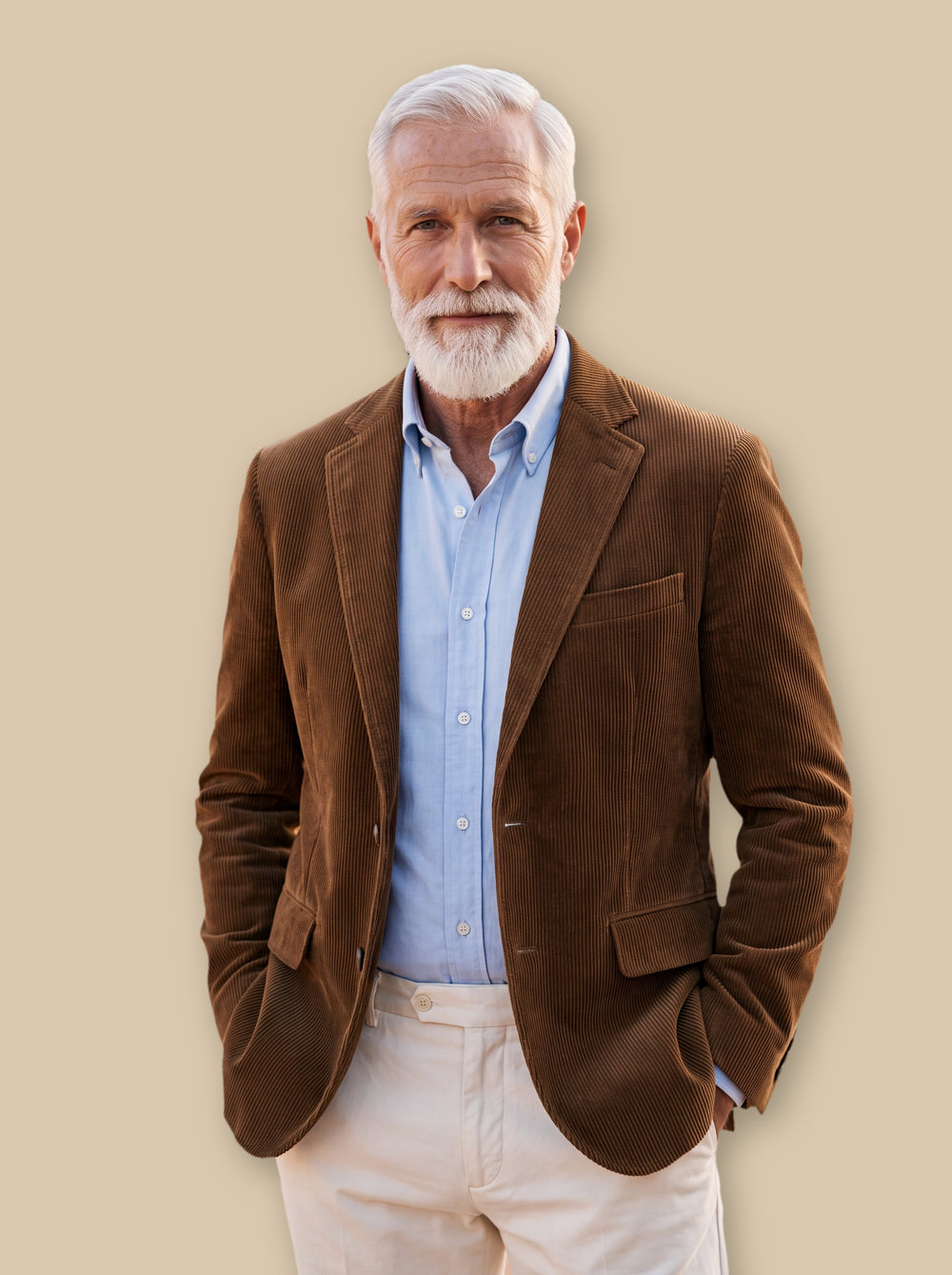Marion blazer suit in Brown, studio - Gentlemens Manor