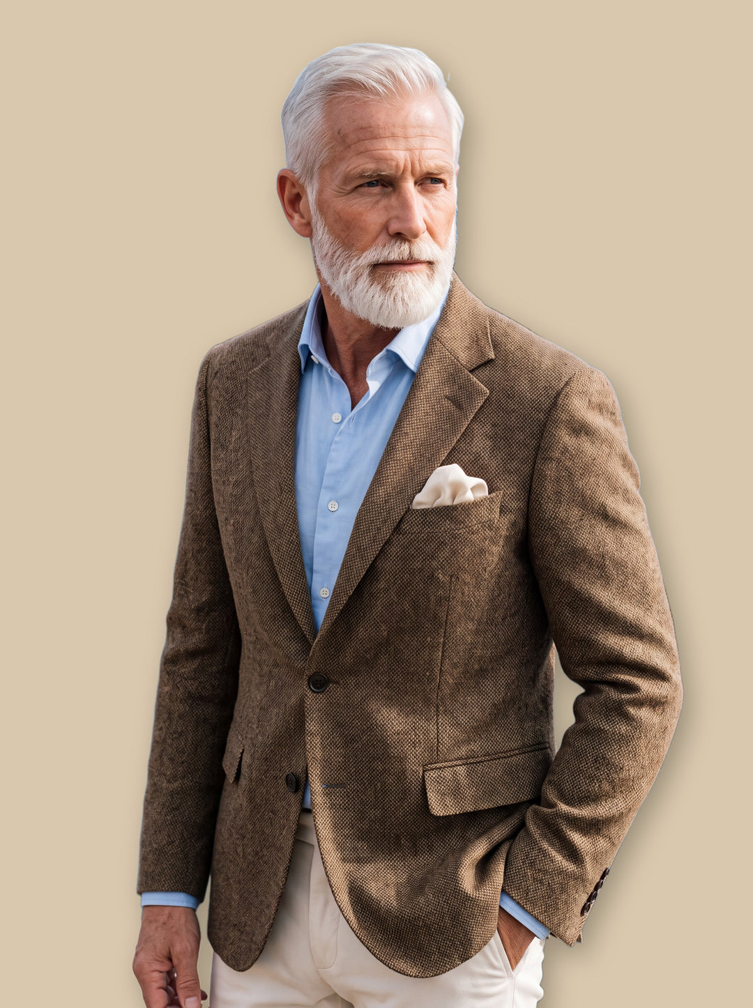 Marlon blazer suit in Brown, studio - Gentlemens Manor