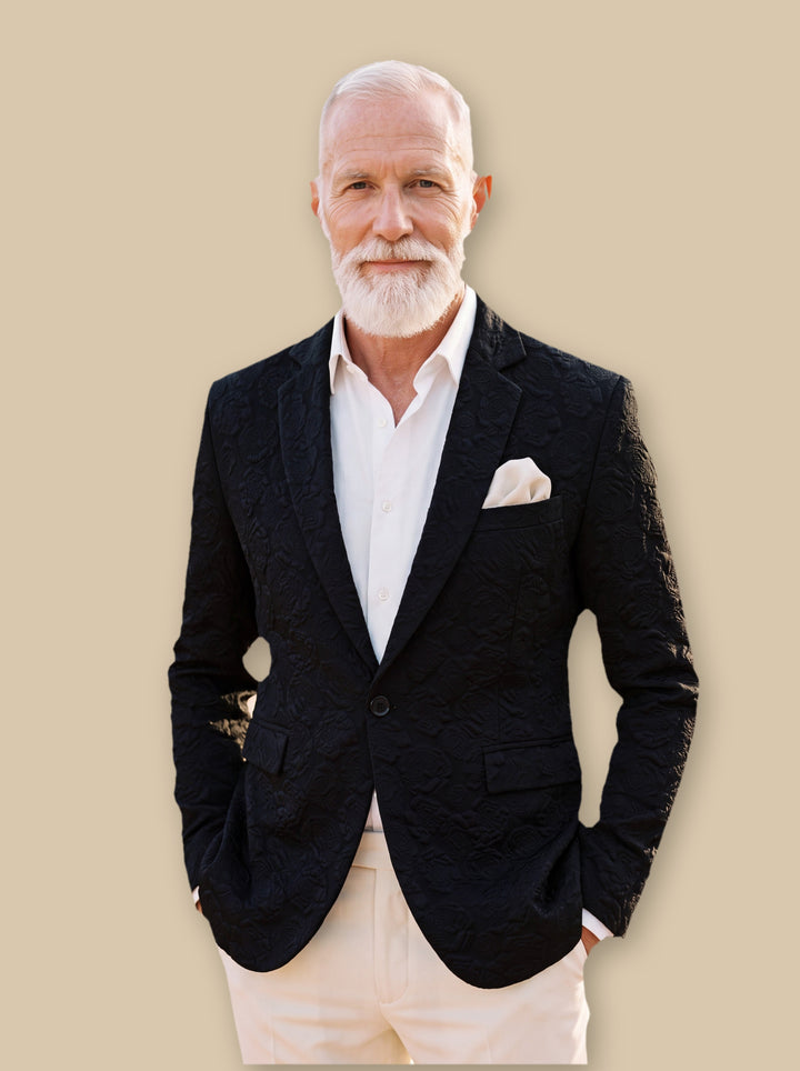 Marshall blazer suit in Black, studio - Gentlemens Manor