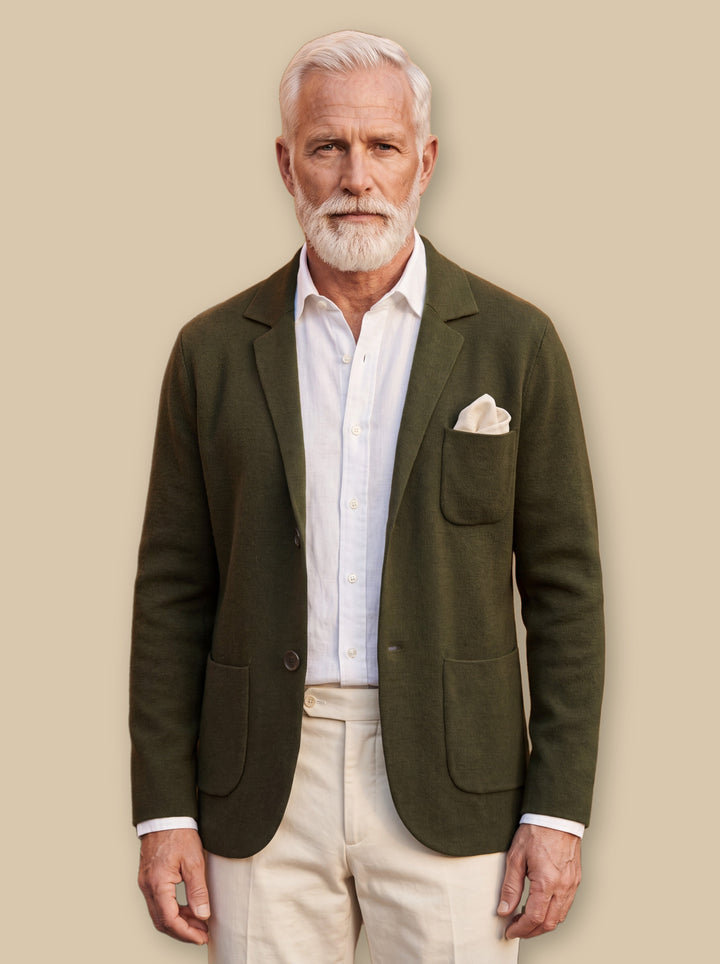 Martin blazer suit in Olive, studio - Gentlemens Manor