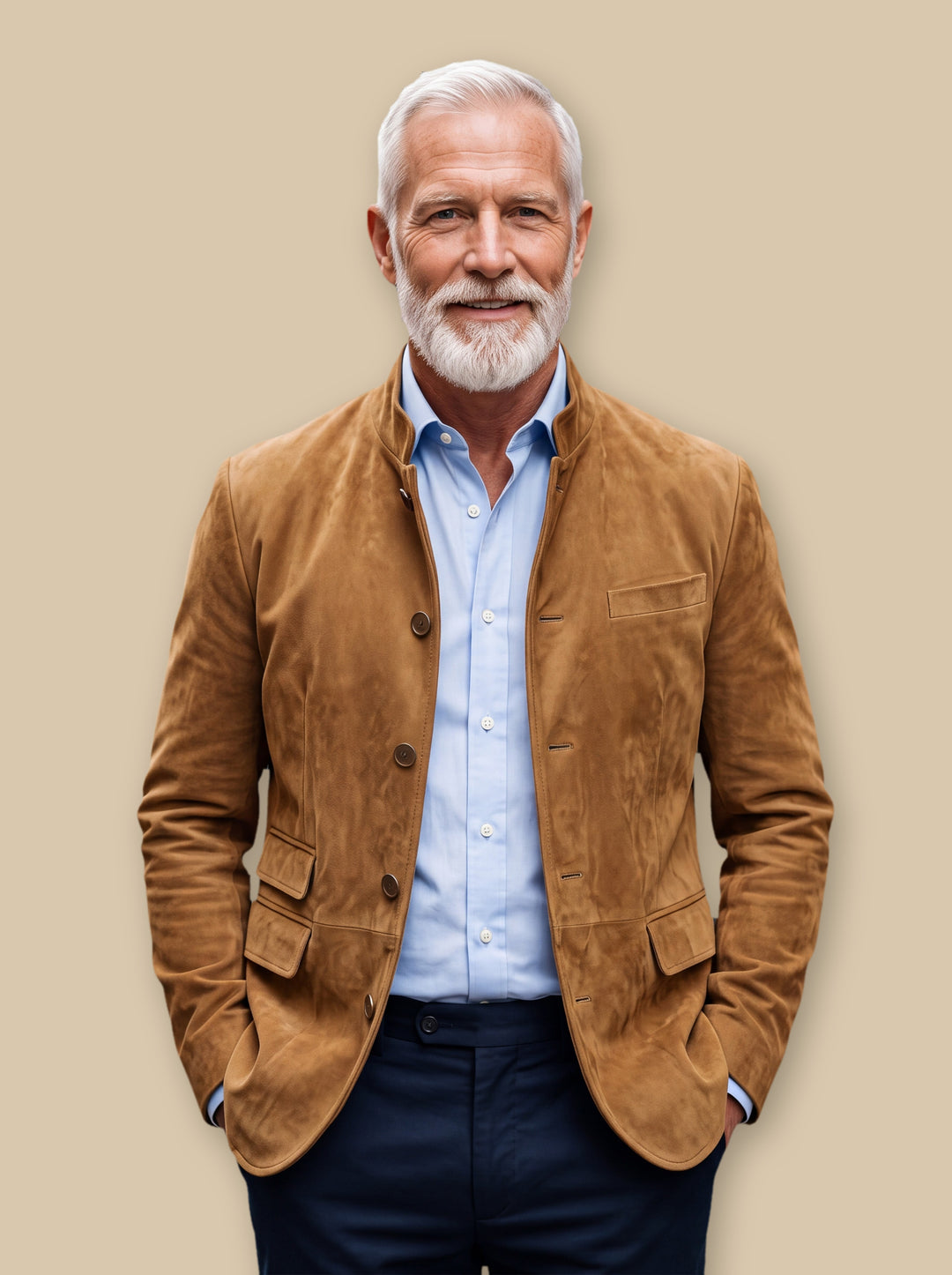 Marvin blazer suit in Sand, studio - Gentlemens Manor