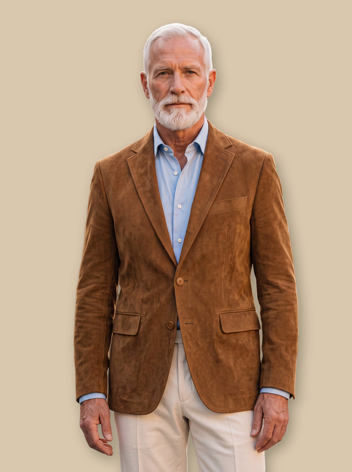 Mason blazer suit in Brown, studio - Gentlemens Manor
