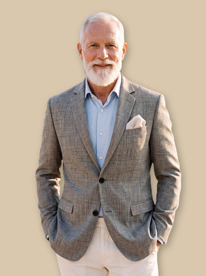 Maxwell blazer suit in Grey, studio - Gentlemens Manor