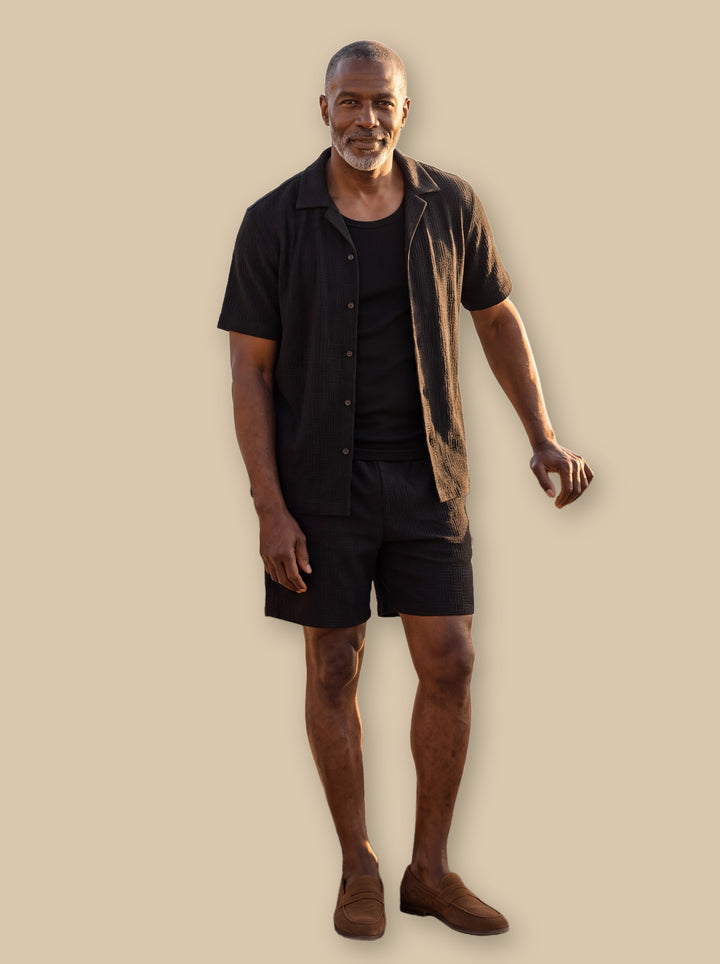Maxwell two piece set in Black, studio - Gentlemens Manor