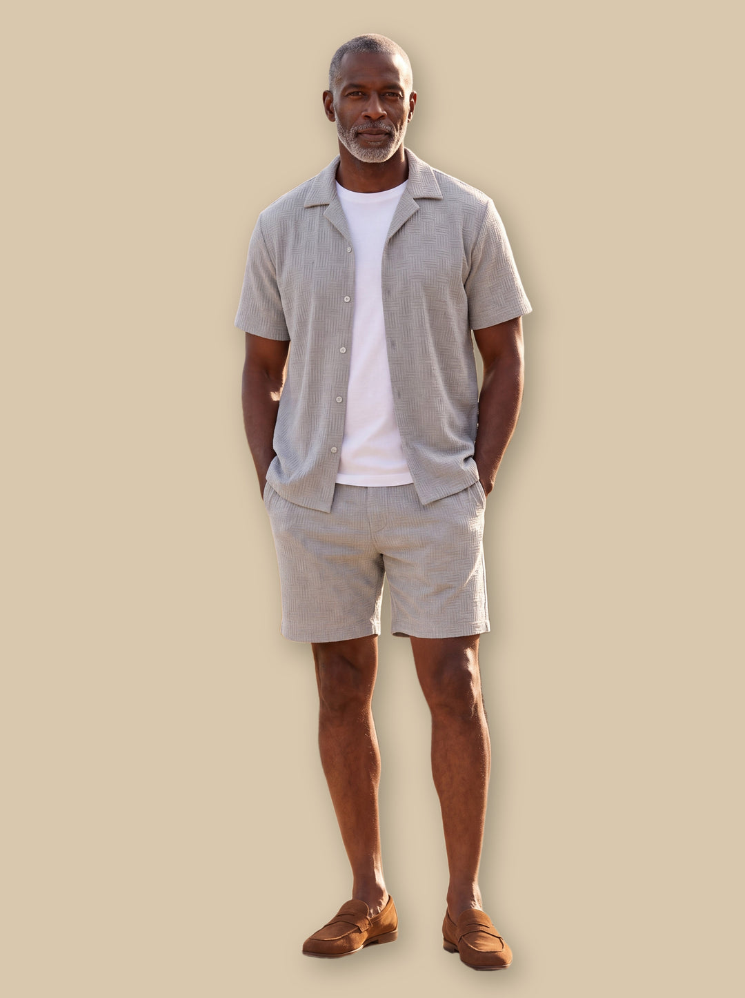 Maxwell two piece set in Grey, studio - Gentlemens Manor