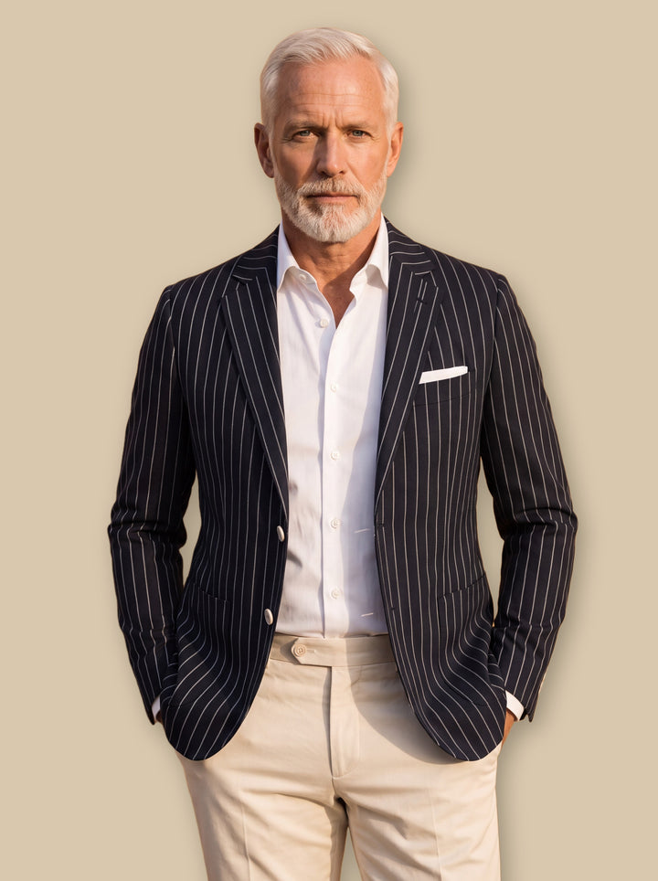 Maynard blazer suit in Black, studio - Gentlemens Manor