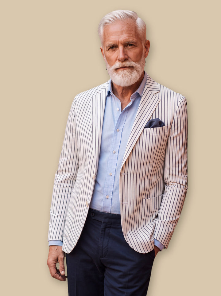 Maynard blazer suit in White, studio - Gentlemens Manor