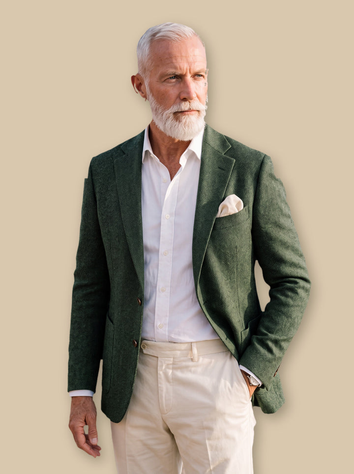 Melvin blazer suit in Green, studio - Gentlemens Manor