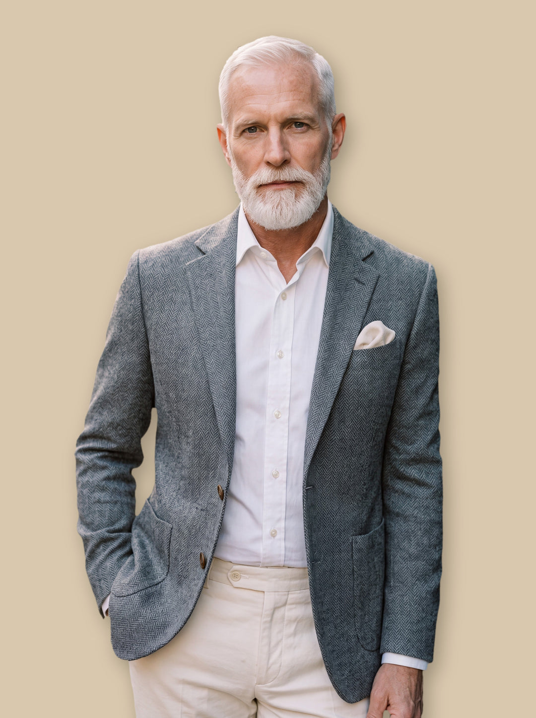 Melvin blazer suit in Grey, studio - Gentlemens Manor