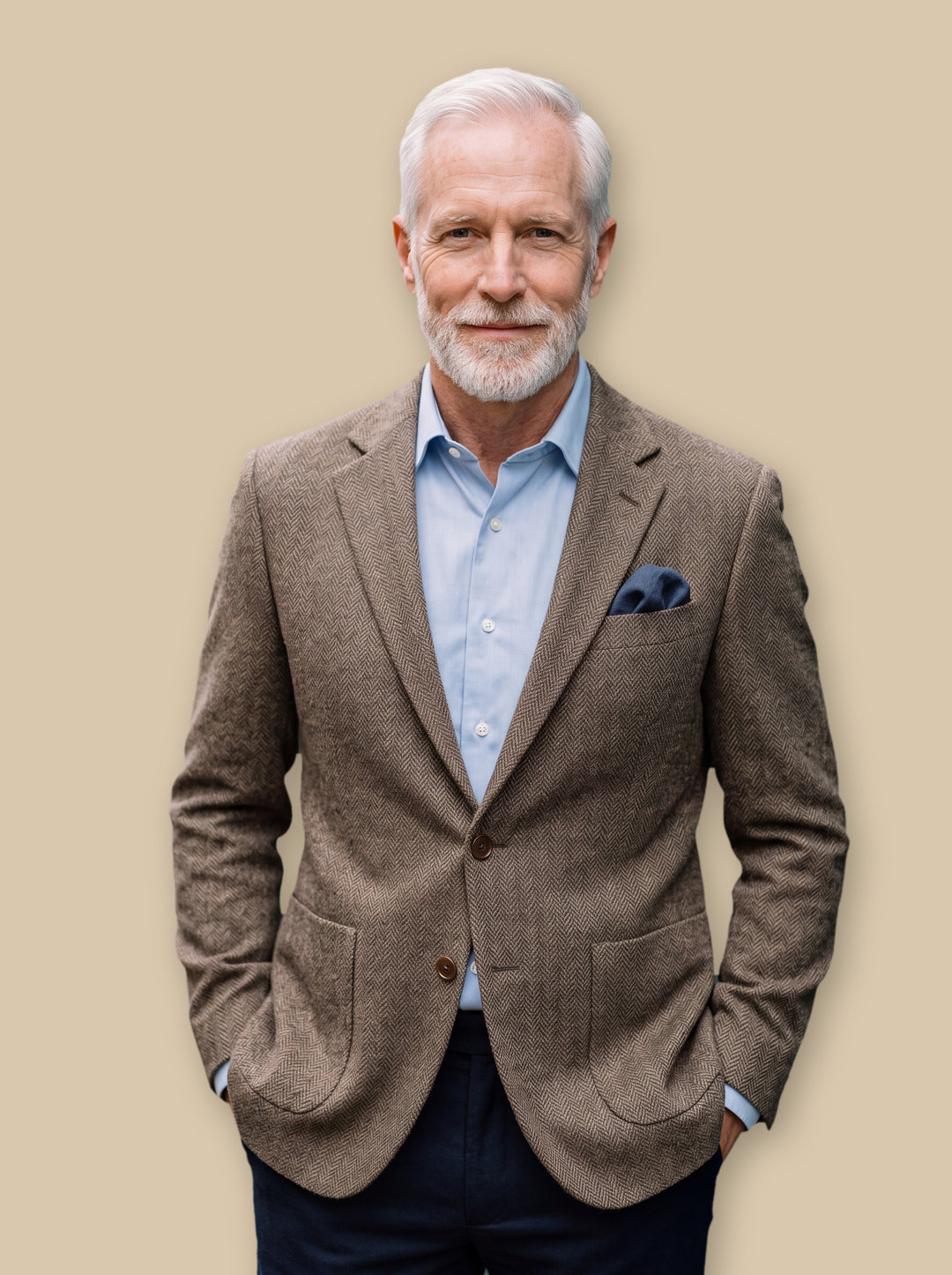 Melvin blazer suit in Sand, studio - Gentlemens Manor