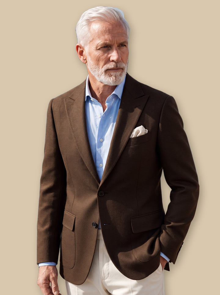 Mercer blazer suit in Brown, studio - Gentlemens Manor