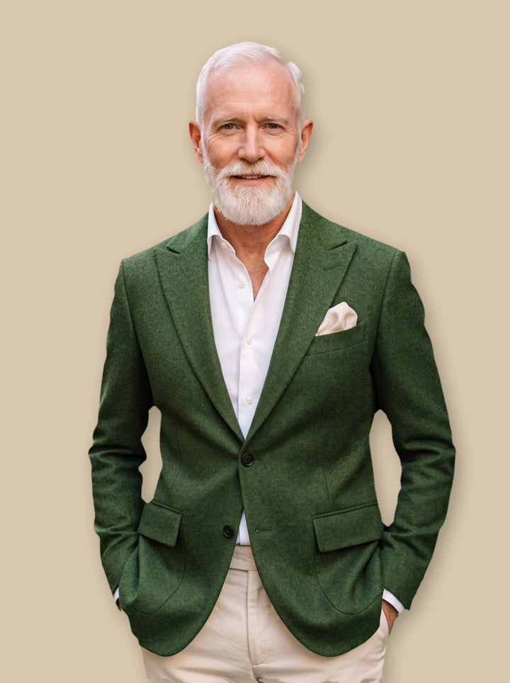 Mercer blazer suit in Green, studio - Gentlemens Manor